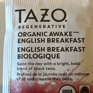 Black Tea, Earl Grey, English Breakfast,